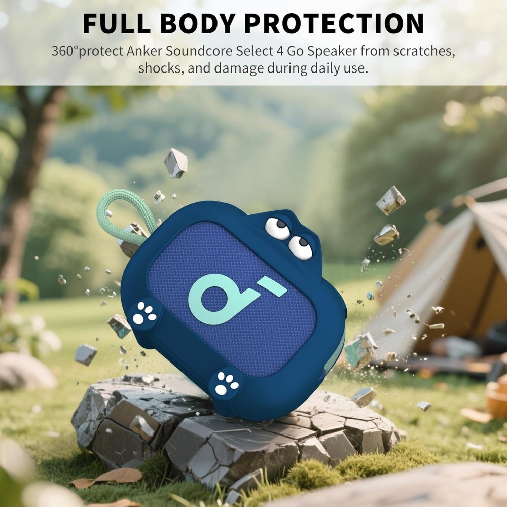 เคสซิลิโคนสําหรับ Anker Soundcore เลือกลําโพง 4 Go, Anti Scratch กันกระแทกป้องกันผิวสําหรับ Soundcor