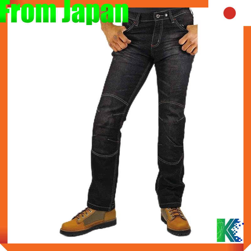 [KOMINE] Motorcycle Pants WJ-7323R Jeans Black WS 07-7323 Women's Black