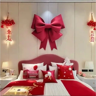 พร้อมส่ง🎀DIY โบว์ตกแต่ง โบว์ใหญ่ 75cm แบบประกอบเอง อุปกรณ์ตกแต่งผนัง คริสต์มาส งานแต่งงาน ปาร์ตี้ ปีใหม่ วันเกิด
