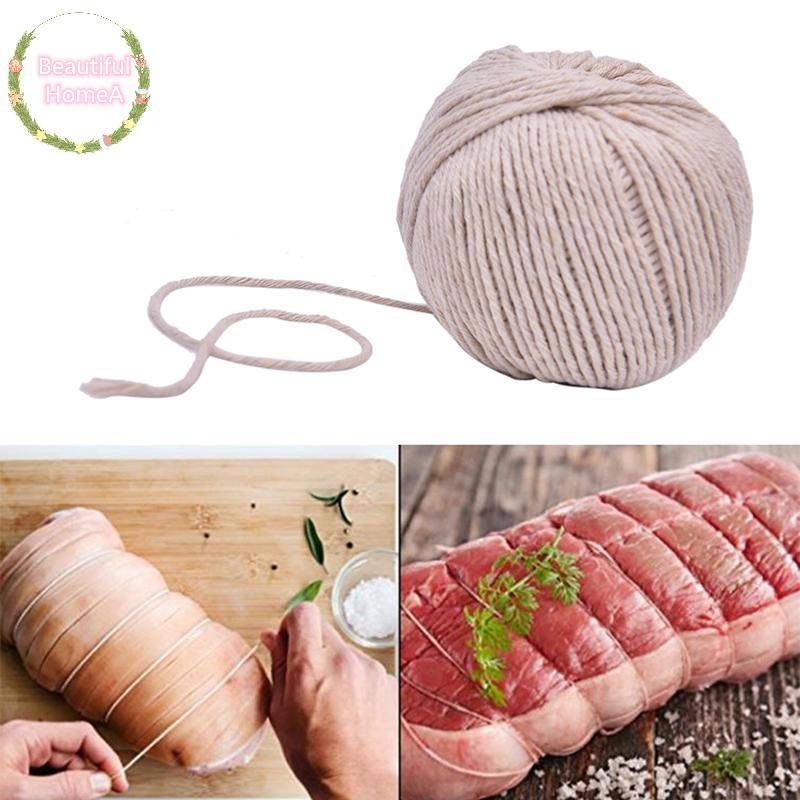 Bhome เครื่องมือทําอาหารผ้าฝ้ายของ Butcher Twine เนื้อบาร์บีคิว Strings เนื้อไส้กรอกผูกเชือก TH