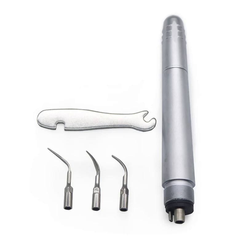 Dental Ultrasonic Air Perio Scaler Handpiece Hygienist 3 Tips G1 G2 P1 2/4 Holes Fit EMS