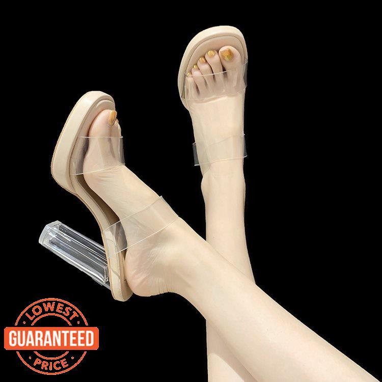 JH3 Raya รองเท้าส้นสูง โปร่งใสในสไตล์_chunky_heel_fashion