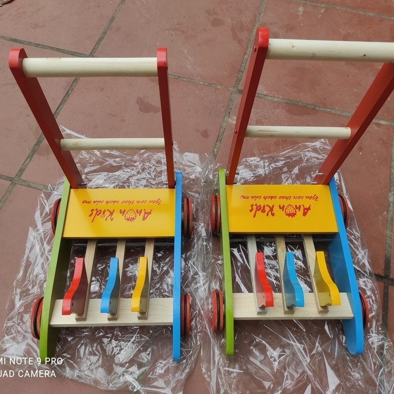 WALKER - CHICKEN-SHAPED WOODEN WALKER FOR BABY - CHEAP SMART TROLLER - สะดวกและราคาถูก