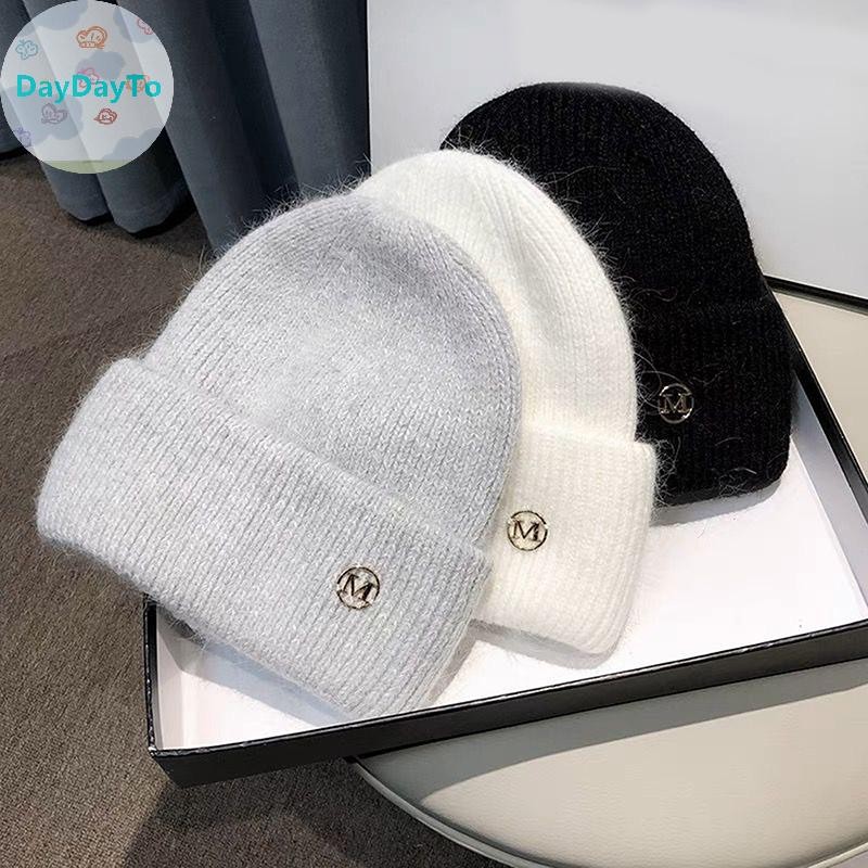 Daydayto น่ารักนุ่ม Warm Fluffy ฤดูใบไม้ร่วงฤดูหนาวหนาหมวกสําหรับผู้หญิงสาวสีทึบ Beanies แฟชั่นอเนกประสงค์ป้องกันหูหมวกของขวัญ TH - รูปที่ 3