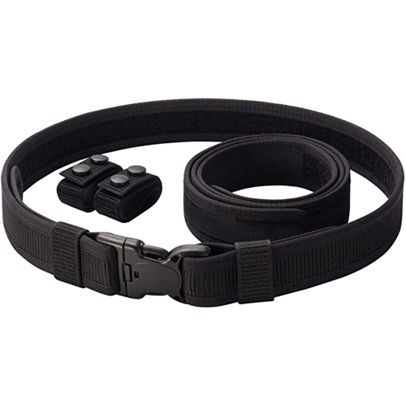 2 in 1 เข็มขัดยุทธวิธี Quick Release Buckle MOLLE Mens เข็มขัดกว้าง 5 ซม