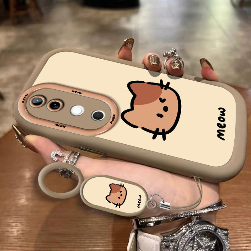 Vivo v40 v40Pro 5G Graffiti ลูกแมว vivo v30 v30Pro V29 Fu เคสโทรศัพท์เลนส์ซิลิโคนเหลว Precision Hole รวมทุกอย่างกันกระแทก V27Pro v23 V23E V25Pro V21 Y 78 Y27 Y36