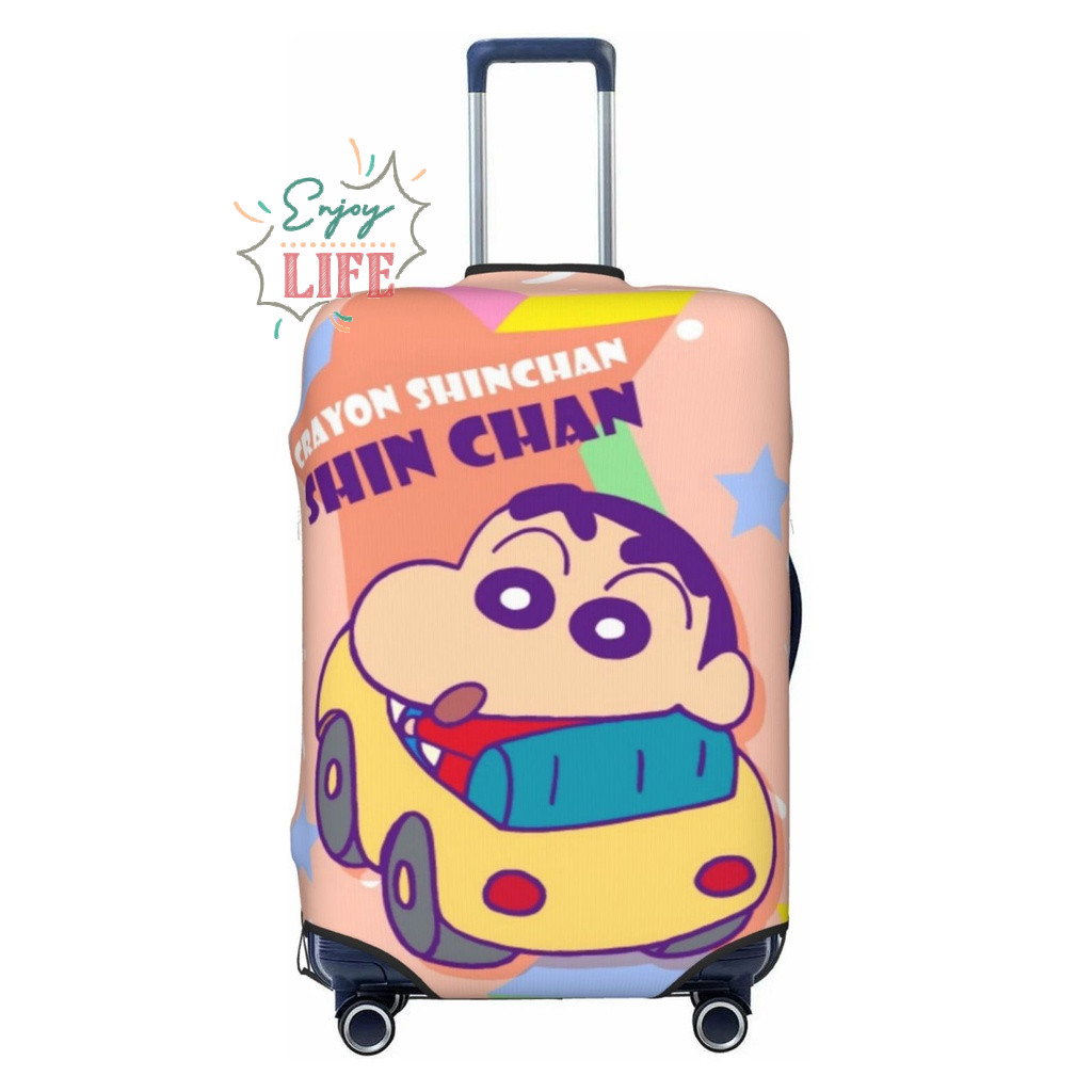 SpotCrayon Shinchan หนากระเป๋าเดินทาง Spandex ยืดหยุ่นกระเป๋าเดินทาง Protector ป้องกันฝุ่นกันน้ําของขวัญ N710