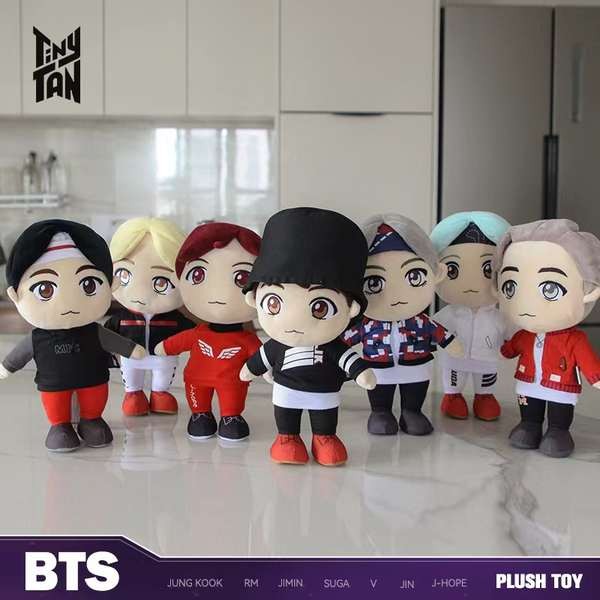 ชุดตุ๊กตา 10cm 20cm 40cm ของแท้ BTS TinyTAN ตุ๊กตาผ้าฝ้าย BTS อุปกรณ์ต่อพ่วง BT21 ตุ๊กตาตุ๊กตาตุ๊กตา