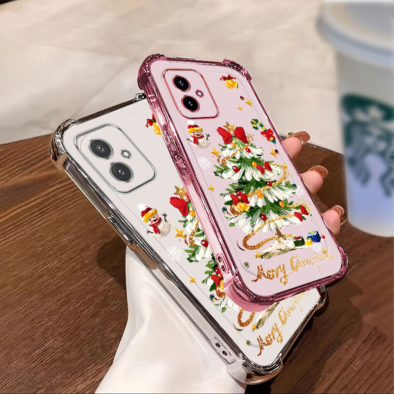 ปลอก OPPO A3 pro A3X 5G 4G เคสโทรศัพท์สําหรับคริสต์มาส 2025 ปีใหม่ Soft Anti fall เกราะป้องกันน่ารัก PGS