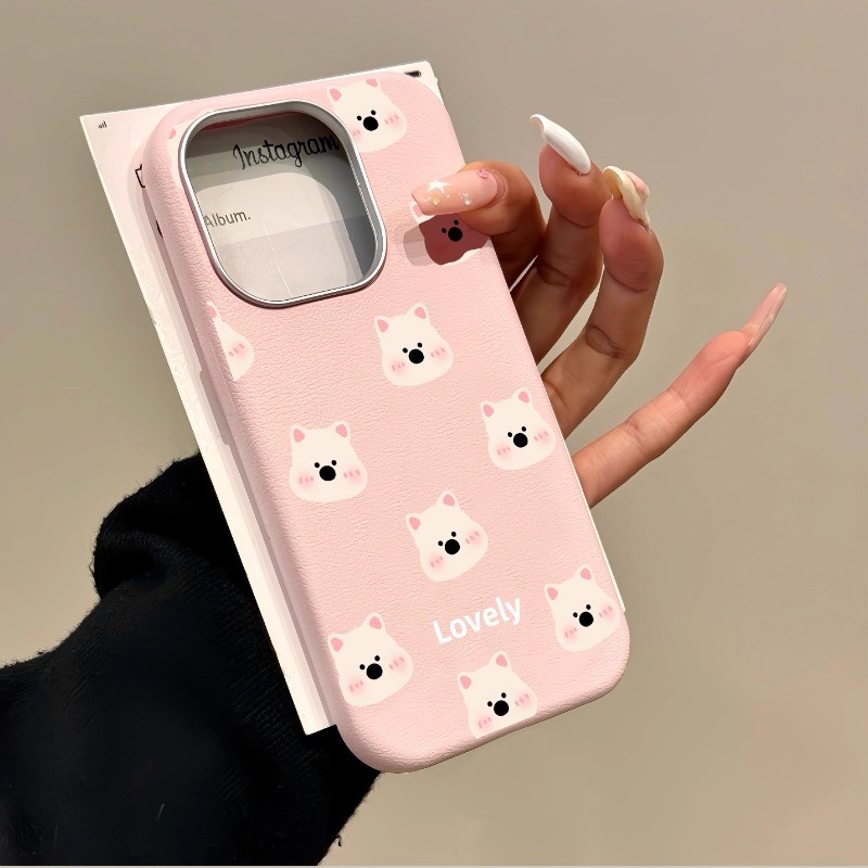 Iphone 16 15 14 13 12 11 Pro Max X XR XS Max 7 8 Plus INS น่ารักการ์ตูนลูกสุนัขเคสโทรศัพท์ปกอ่อน