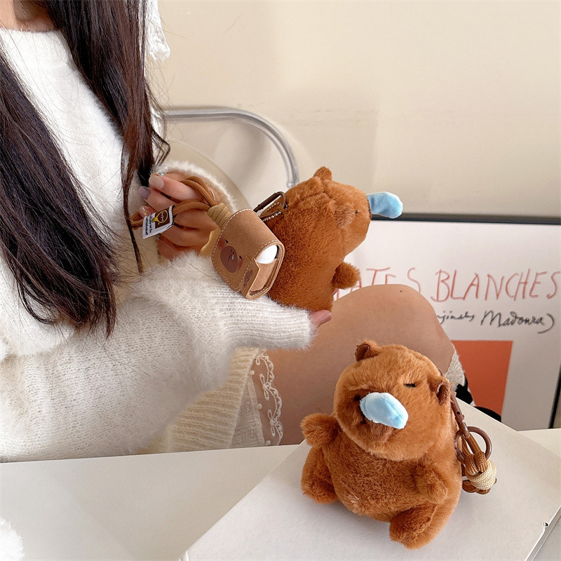 ตุ๊กตาปลาโลมาสําหรับ Airpods 1/2 3 Pro Pro2 Pro3 Airpods4 ชุดหูฟังไร้สายบลูทูธป้องกันกรณี AirPods pro2 Pro3 3 4 หูฟังป้องกันกรณี - รูปที่ 3