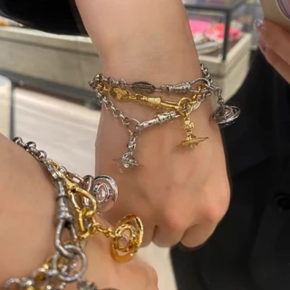 สร้อยข้อมือคู่รักดาวเสาร์ สร้อยข้อมือดีไซน์ ซอก อินสตาแกรม