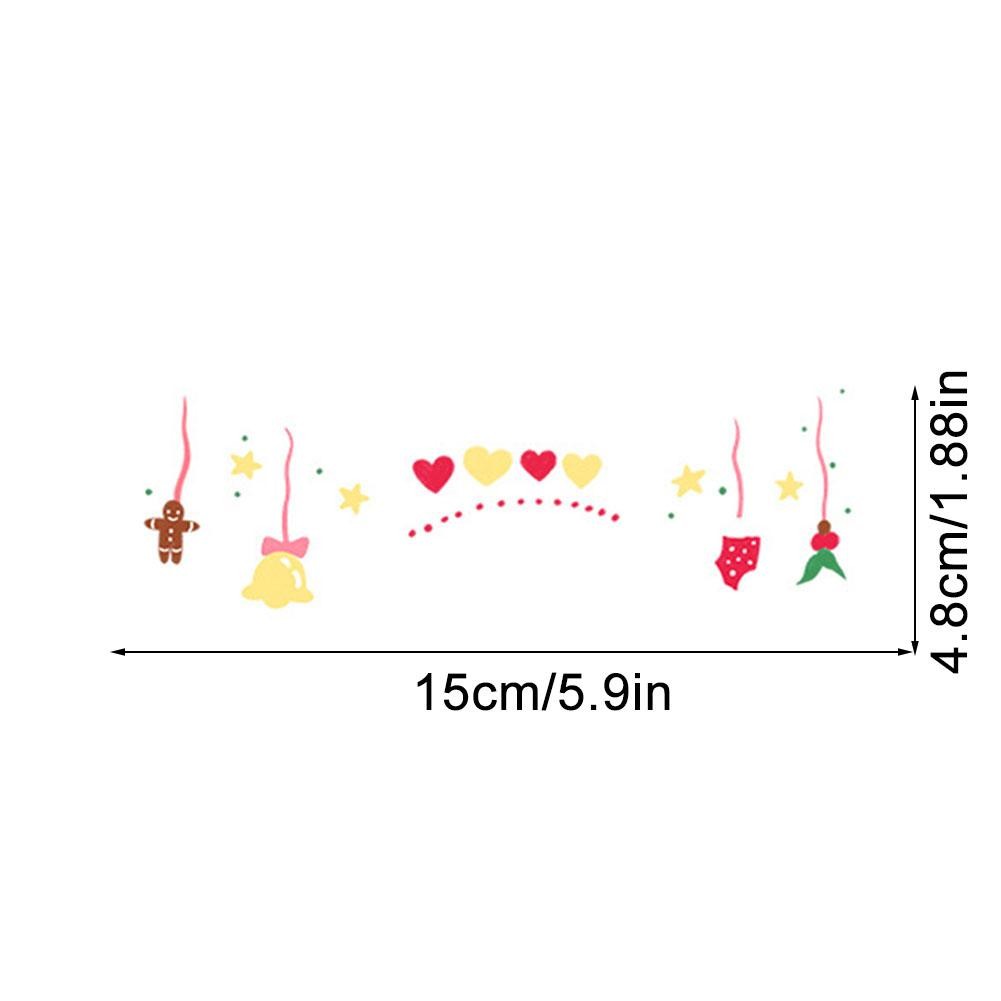 คริสมาสต์ใบหน้าน่ารักสติกเกอร์รอยสักชั่วคราวของผู้หญิงนุ่มหวานกันน้ําแต่งหน้าสติกเกอร์รอยสัก - รูปที่ 7