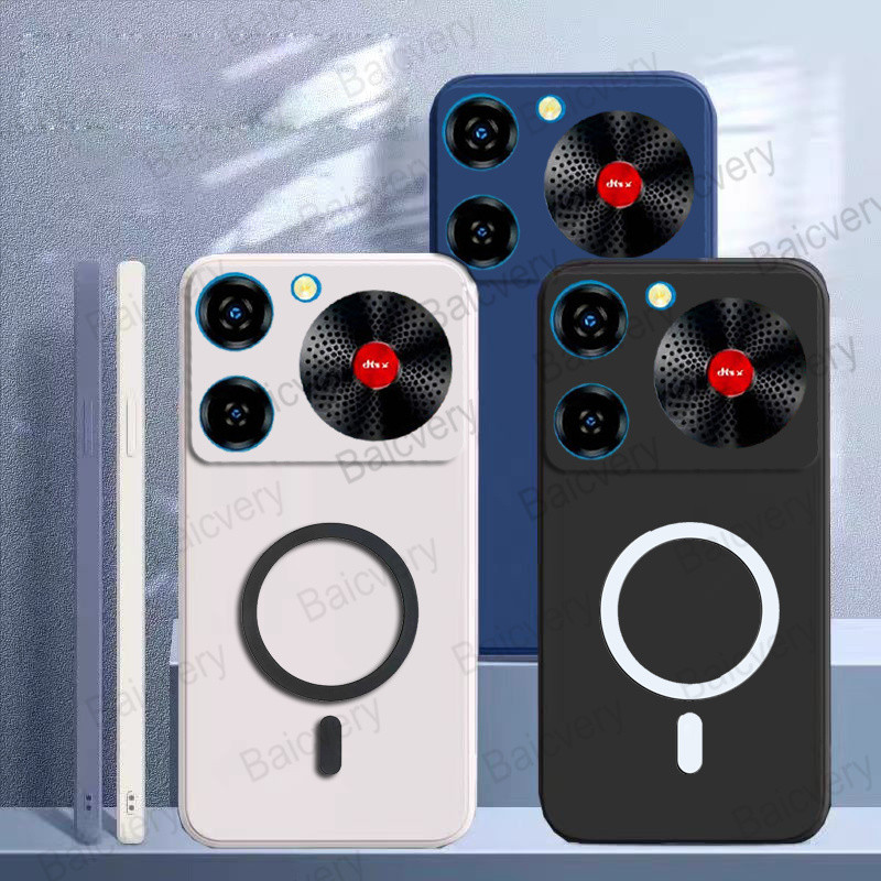 ปลอกสําหรับ ZTE Nubia Music Z2353 สีสัน Matte Cover พร้อมสติกเกอร์แม่เหล็ก