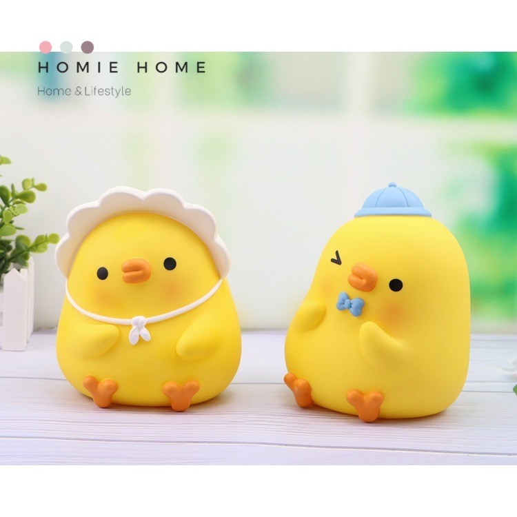 HH-1289 กระปุกออมสิน ไก่เหลือง ไก่ขาว หมีขาว ฝึกนิสัยเก็บออม พร้อมส่ง