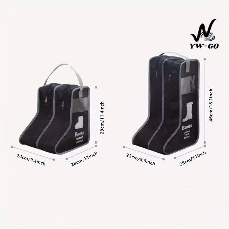 กระเป๋าเก็บรองเท้า กระเป๋าใส่รองเท้า กล่องเก็บรองเท้า บูท มีหูสำหรับหิ้วถือ และ ซิป พกพาสะดวก G3044 - รูปที่ 2