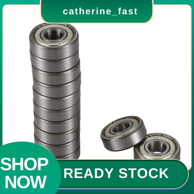 In Stock 12 ชิ้น 608Z 22mm x 8mm x 7mm Single Row Deep Groove Ball Bearing