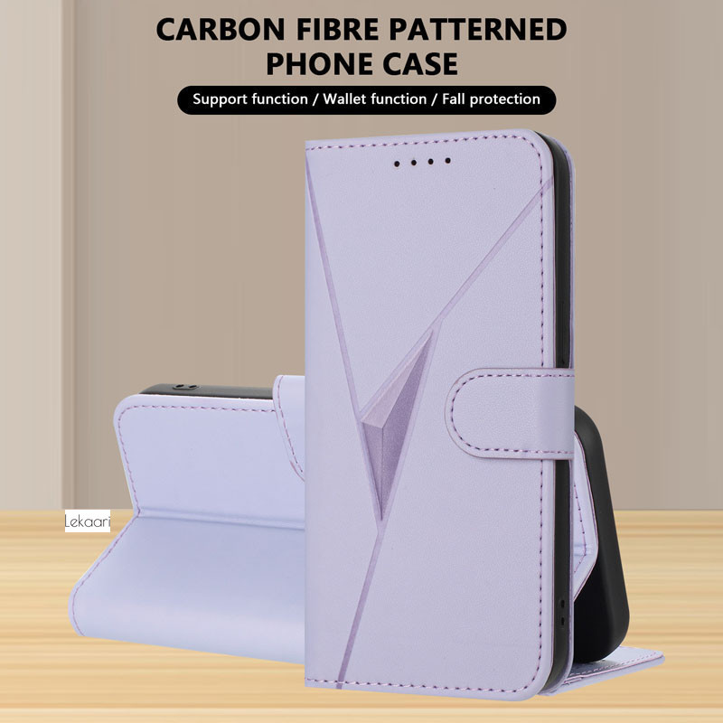 Simple Flip Case Vivo V60 V50 V40 V30 V29e V29 V27 Y29 Y29s Y04 Y17 Y15 Y51 Y31 Y51A Pro Lite Y200 Y300 5G กระเป๋าสตางค์หนังฝาครอบผู้ถือบัตรแม่เหล็กปลอก - รูปที่ 4