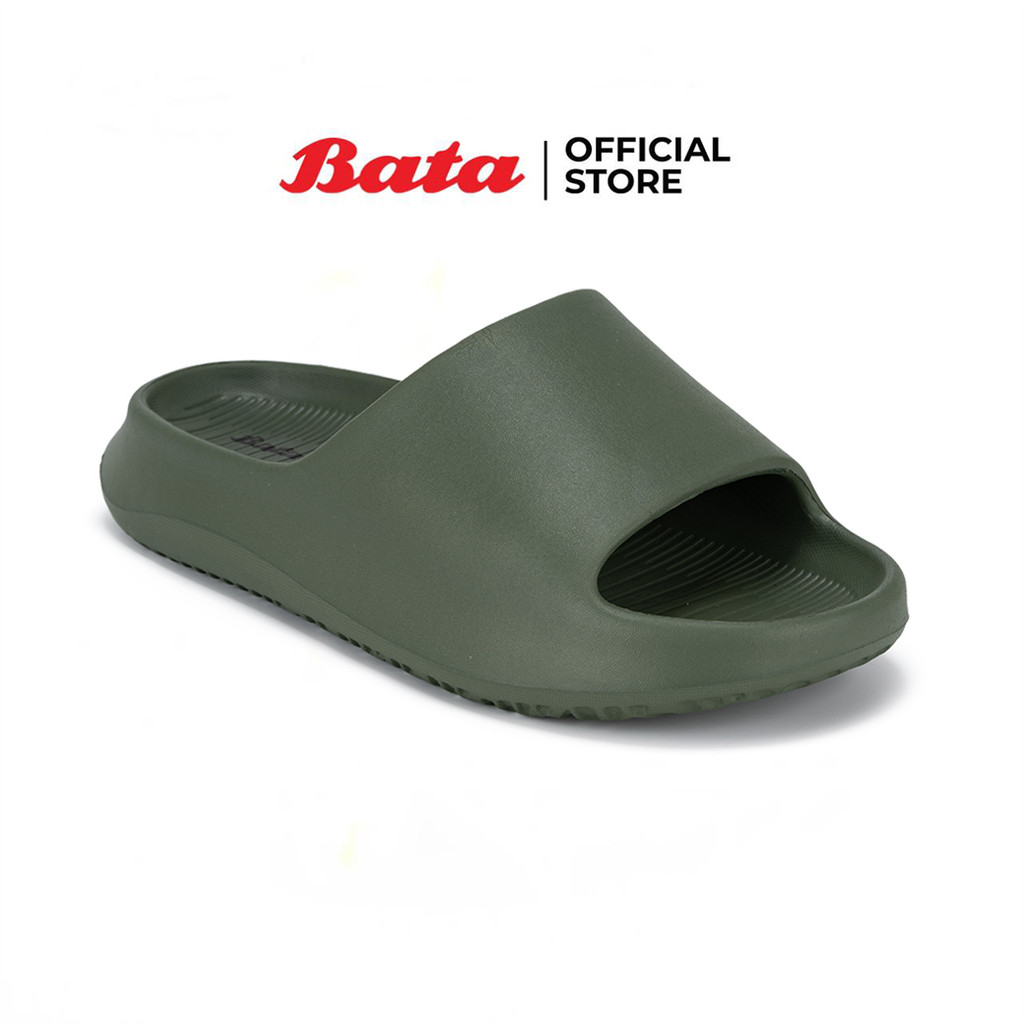 Bata บาจา รองเท้าแตะแบบสวม น้ำหนักเบาไม่ลื่น รองรับน้ำหนักเท้า สำหรับผู้ชาย รุ่น Floatz สีดำ 8106060 สีเขียว 8107060
