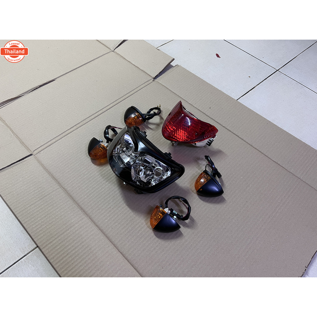 ชุดไฟหน้า-ไฟท้าย Ls125 ใหม่ ไฟเลี้ยวหน้า Ls 125 ใหม่ ไฟเลี้ยวหลัง LS ตัวใหม่ พร้อมยาง