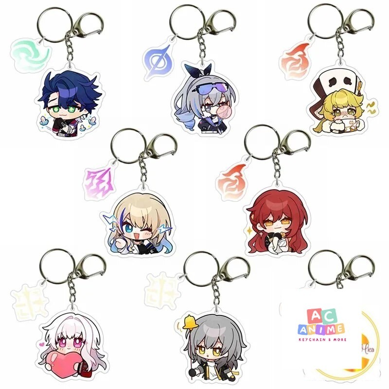 พวงกุญแจ Honkai: Star Rail Kafka Bailu Blade Dan Heng Huo Argenti