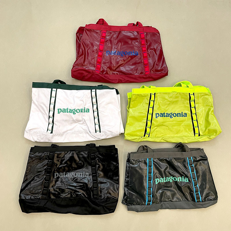 Patagonia Tote Bag ความจุขนาดใหญ่ Multi-pocket Water-Repellent โพลีเอสเตอร์กระเป๋าถือ