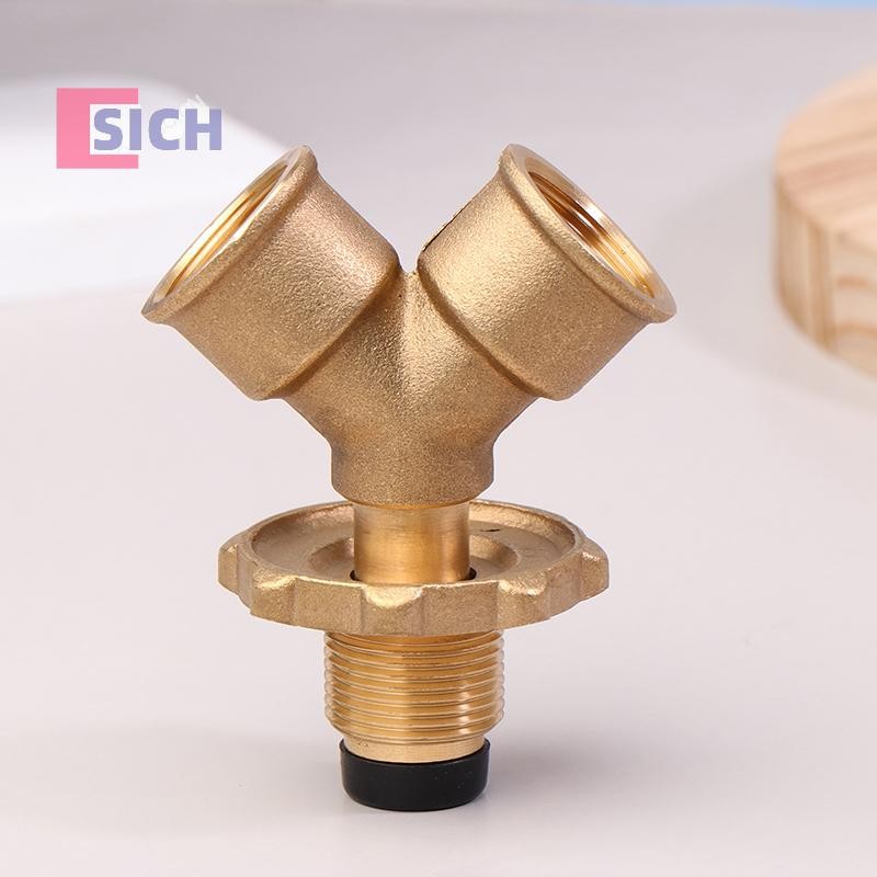[Sich] เตาแก๊สเครื่องทําความร้อนกระบอกการเชื่อมต่อพอร์ต Y Splitter วาล์วสามทางหนึ่งสองทางเตา LPG การจัดเก็บก๊าซบนวาล์วใหม่