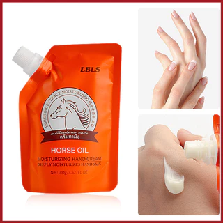 Oil for hand 100g น้ำมันม้า น้ำมันทามือ ครีมบำรุงมือ ครีมบำรุงผิวแห้งกร้าน บำรุงผิวแตก ครีมทามือขาวนุ้ม
