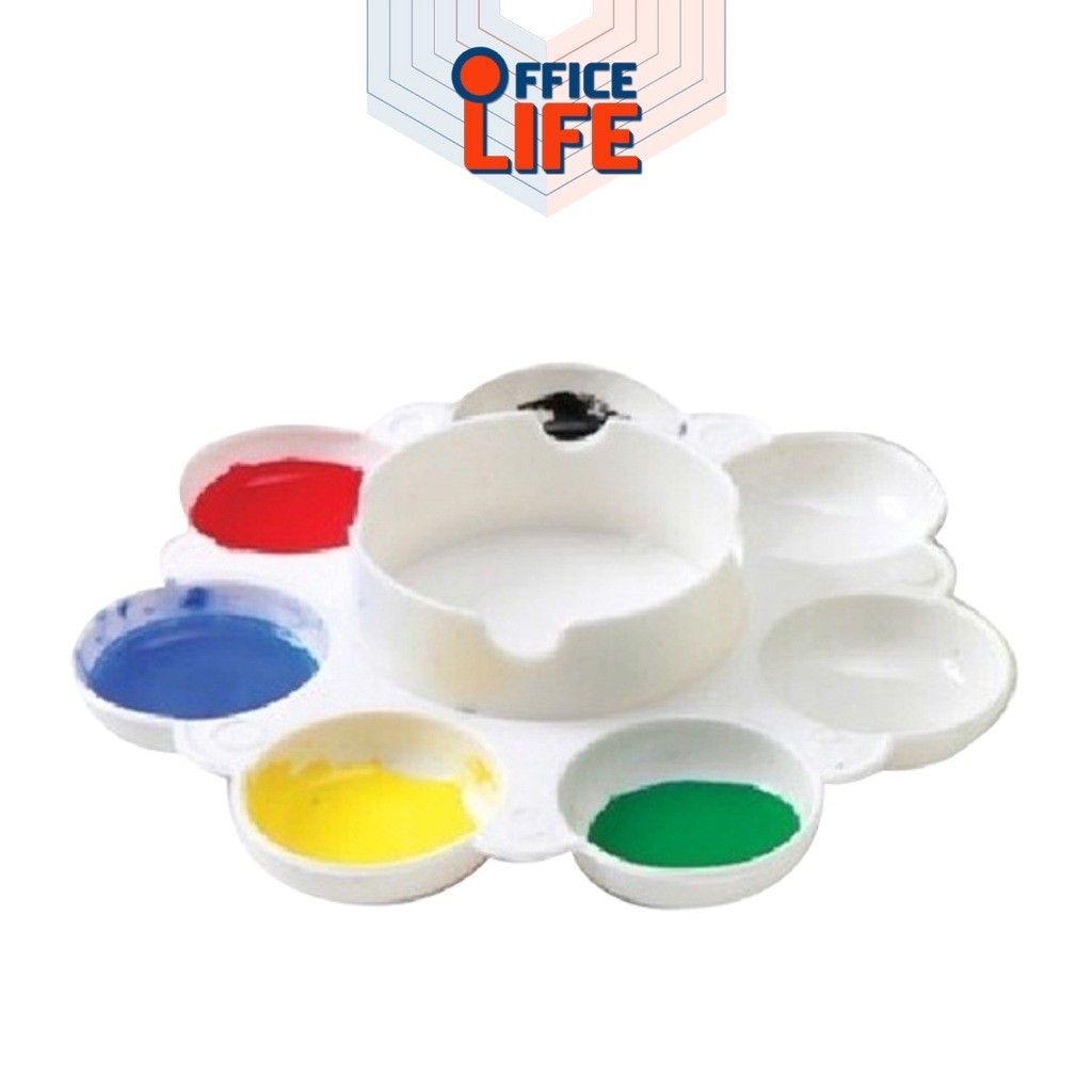 HORSE (ตราม้า) จานสี จานระบายสี 7 หลุม วงกลม ( จำนวน 1 ชิ้น )