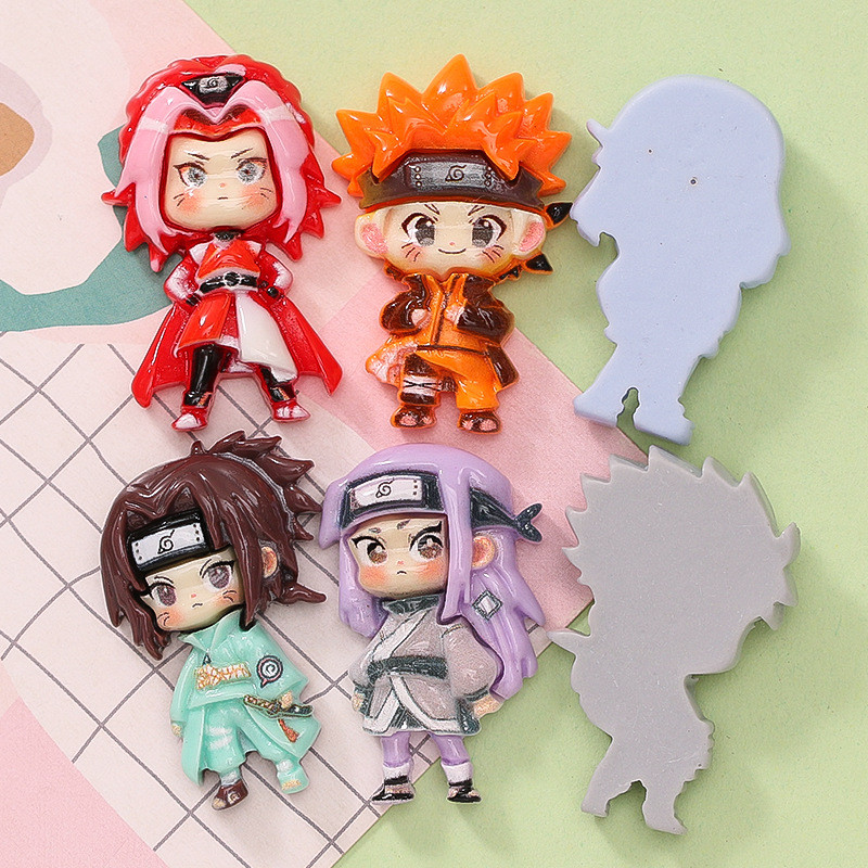 การ์ตูน Sasuke Jibbits สําหรับ designks วัยรุ่น jibitz อะนิเมะนารูโตะ 3d Jibitz Kakashi ออกแบบ Charm