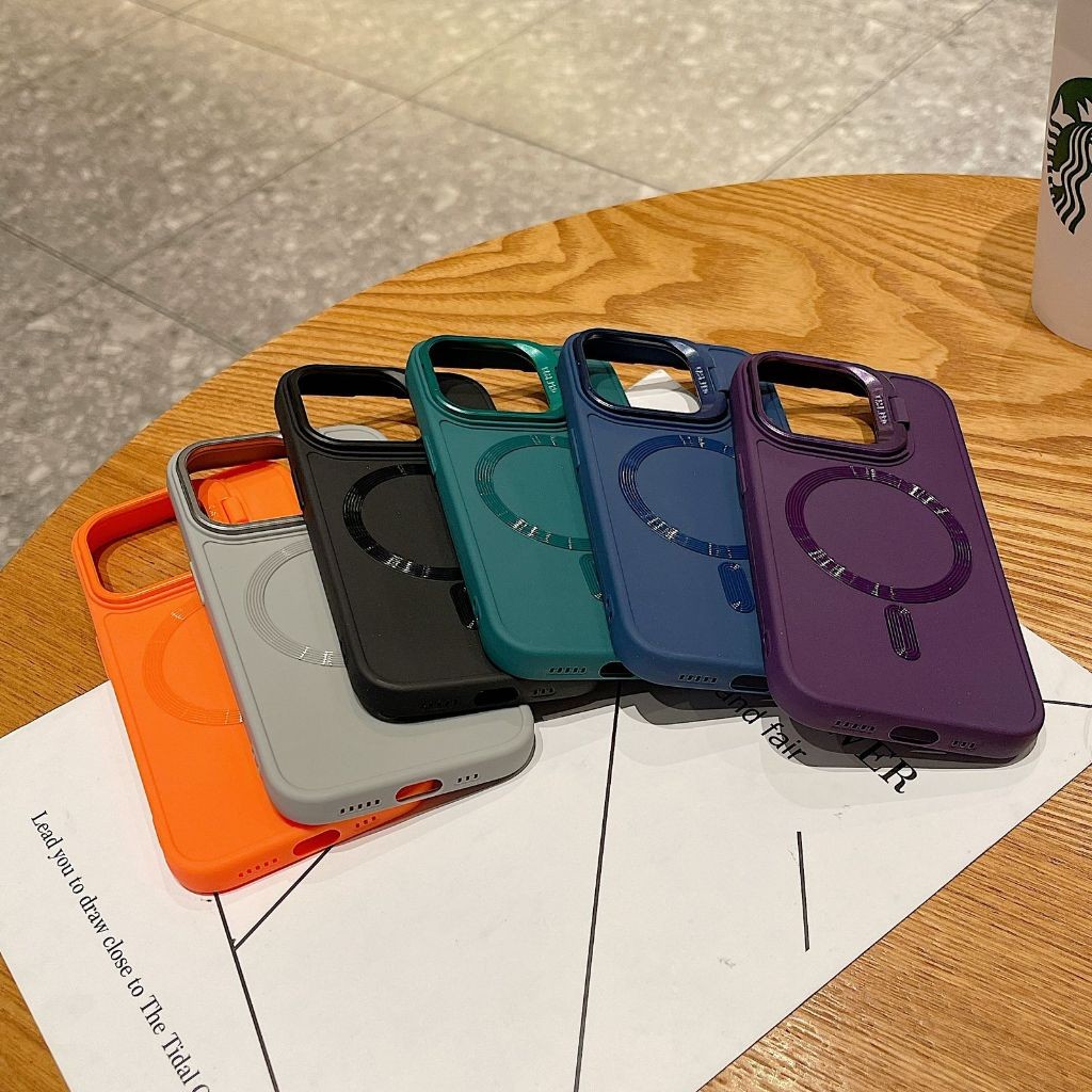 Soft Case Window Camera Holder Magsafe Bracket Shell Case สําหรับ Iphone 16 Iphone 16 Plus Iphone 16