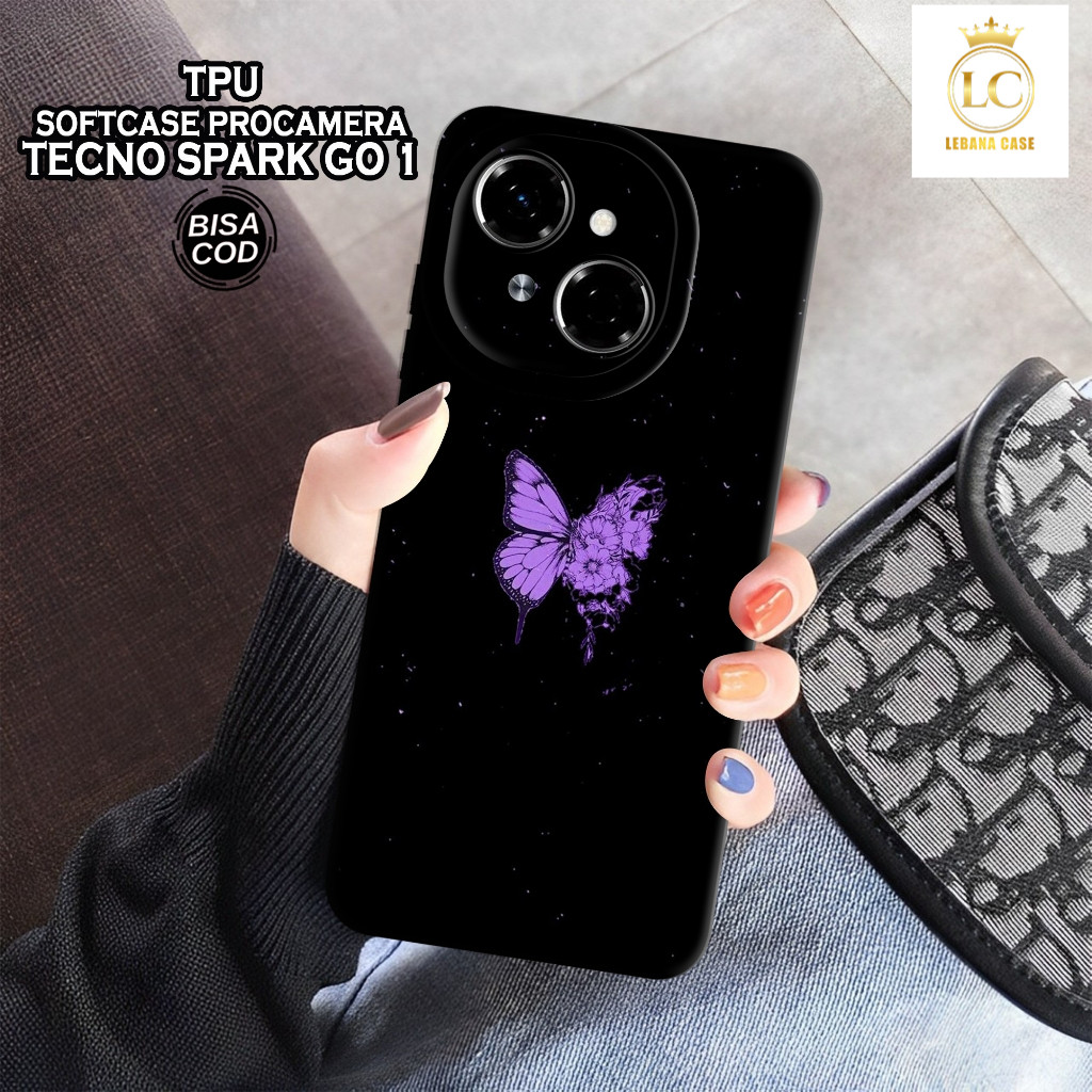 เคส HP ล่าสุด Tecno Spark GO 1 2024 - เคสแฟชั่นผีเสื้อ - Tecno Spark GO 1 2024 Softcase - เคสกล้อง P