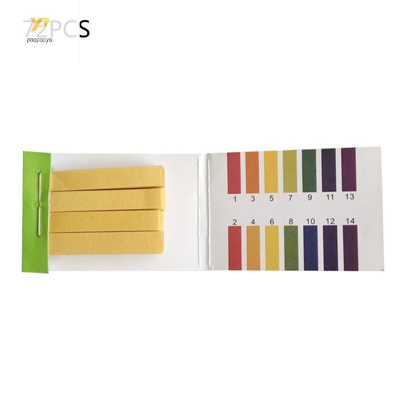 Ppy 72-Count Aquarium Test Strips pH 1-14 ผลลัพธ์อย่างรวดเร็วน้ําดินเครื่องสําอางการทดสอบ