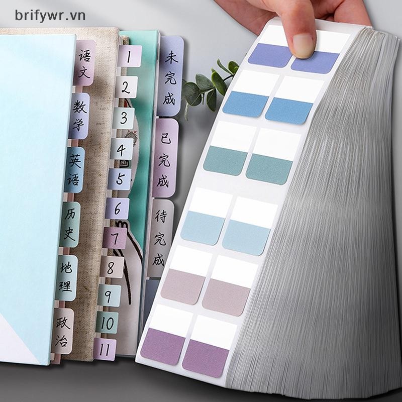 Brifywr 240 ชิ้น หลากสี Sticky Writable ที่ถอดออกได้ Index Tabs Markers เครื่องหมายบุ๊คมาร์คหมายเหตุ