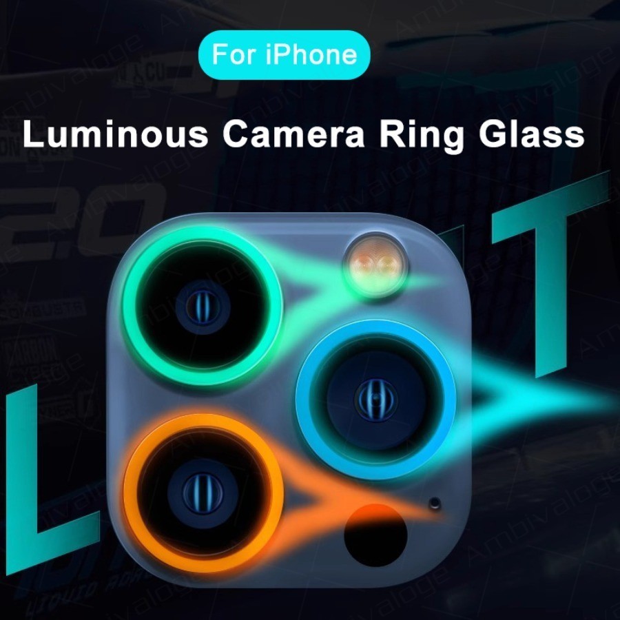 ฟิล์มกล้อง สำหรับ iPhone กลางคืนสว่าง ฟิล์มกระจก รุ่นใหม่ เลนส์กล้องแบบวงแหวนครอบ 11 pro max/12 pro max/13 pro max / 14 pro max / 15 Pro max / 16 Pro Max / 17 Pro