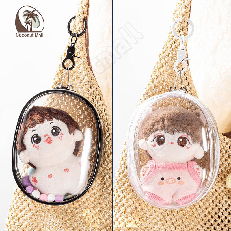 (พร้อมส่งจากไทย) กระเป๋า PVC ใส่ตุ๊กตา เคสใส่พวงกุญแจ กระเป๋าใส ใส่ตุ๊กตา / พวงกุญแจ กันฝุ่น กันแสงแดด - รูปที่ 3