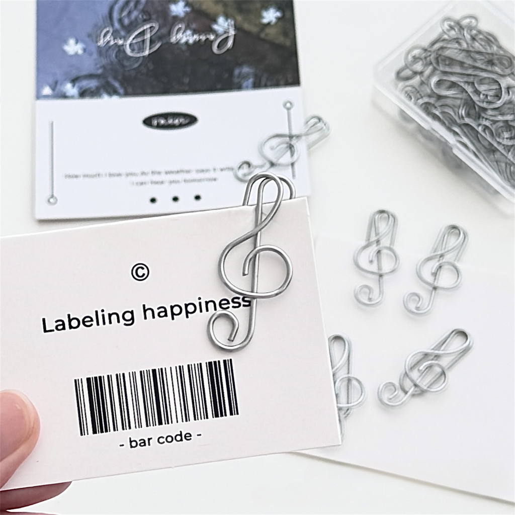 10ชิ้น อิน บันทึกคลิปหนีบกระดาษโลหะคลิปเงินบรรจุวัสดุ - รูปที่ 3