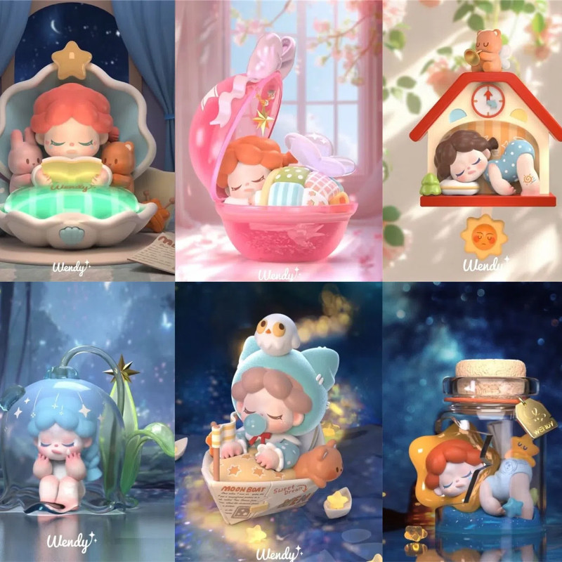 DODO SUGAR Wendy FOLLOW THE MOON ติดตามดวงจันทร์ กล่องตาบอด สไตล์ที่เลือกได้ น่ารักตุ๊กตา ของเล่น