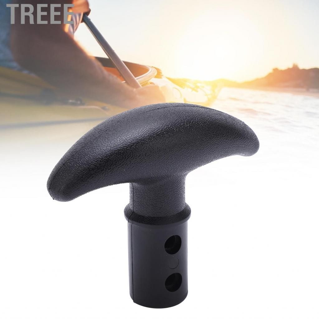 Treee เรือคายัคเรือแคนู T Paddle Handle PVC รูปสะดวกสำหรับกระดานโต้คลื่น SUP