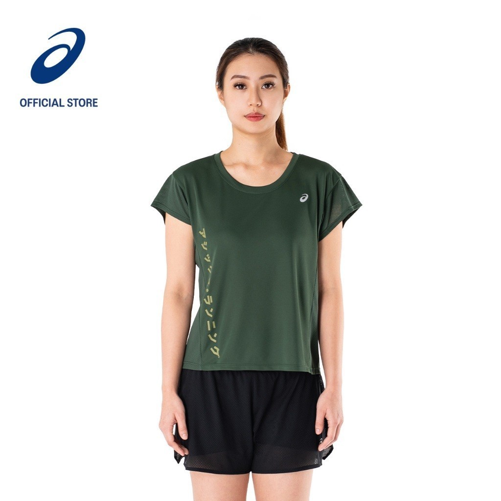 เสื้อยืดแขนสั้น ASICS Women KATAKANA ในป่าฝน