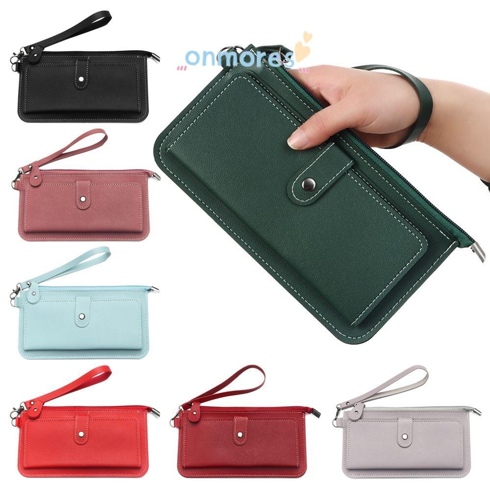 Onmores Buckle Long Purse Casual Fashion Coin Purse Clutch Women PU Leather