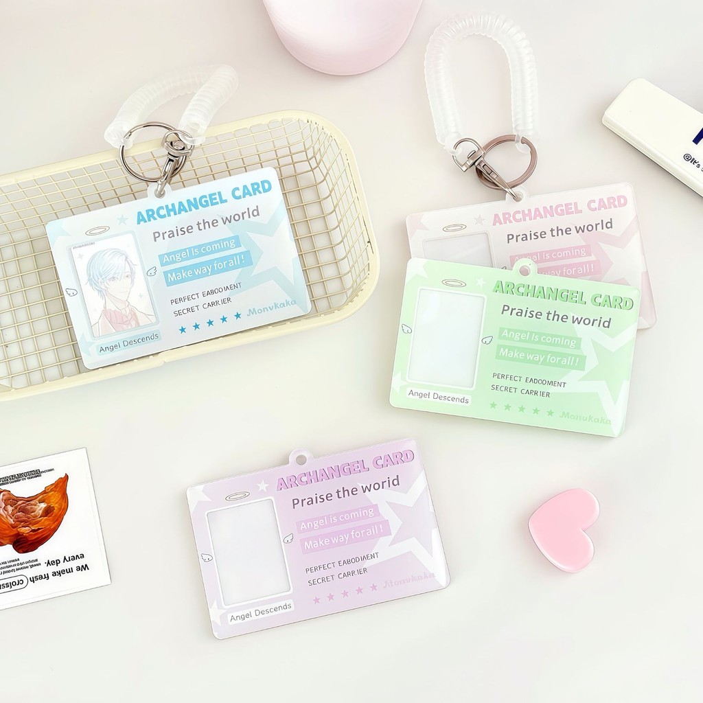 1 นิ้ว ID Card Sleeve ID Photo Magnetic Card Sleeve อะคริลิค Hard Card Sleeve