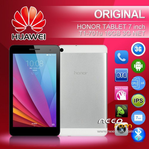 (HUAWEI) USED Honor MediaPad T1 - 701u Android 4.4 7 นิ้ว 3G NETWORK CAN MAKE CALL แท็บเล็ตพีซี Spre
