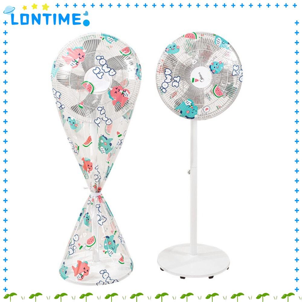 ฝาครอบป้องกันพัดลม LONTIME ลายพิมพ์ กันฝุ่น กันน้ํา ปิดมิดชิด สําหรับพัดลมตั้งพื้น