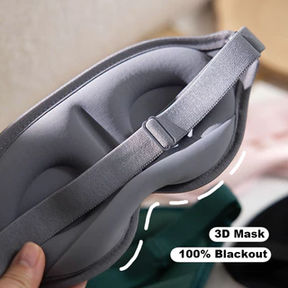 KIPRUN 3D Eye Mask สําหรับนอนหลับ,หน่วยความจําโฟม Sleep Eye Mask, 100% Light Blocking Sleep Mask, Ergonomic Zero Eye Pressure Blindfold Eyepatch, Ultra Delicate Soft Skin Friendly Ey