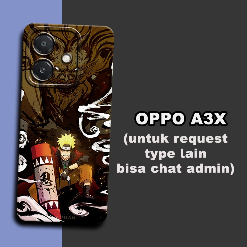 CC9/ ซอฟท์เคสยางยืดหยุ่นสําหรับเคส Oppo A3X/ naruto anime character Motif/ เคส Oppo A3X/ ปลอก Oppo A