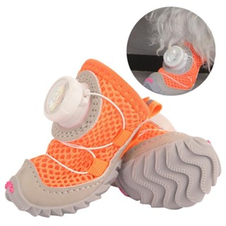 BA 1 คู่ Nonslip Dog Boot สะท้อนแสงลูกสุนัขรองเท้า Soft Sole…