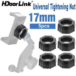HdoorLink 5PCS Bracket Nut สําหรับ 17 มม.หัวรถโทรศัพท์มือถือขาตั้งกระชับ Nut สําหรับเปลี่ยนรถอุปกรณ์เสริม