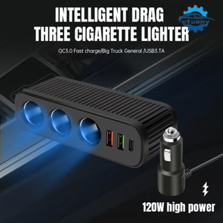 UTUONY รถปลั๊กไฟ 1 ช่องพร้อมการแจ้งเตือนในรถยนต์ usb 1 จี้ 3…