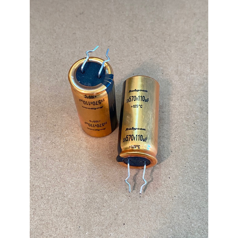 Rubycon SV Capacitor 570V 110uf 120uf 150uf 220uf 18X45 มม.เสียง Hifi ของแท้ใหม่
